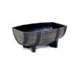 Picture of Wood Effect Resin Barrel Half Planter