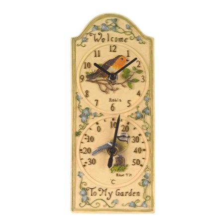 Picture of Birdberry Clock And Thermometer
