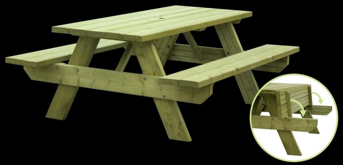 oblong picnic table