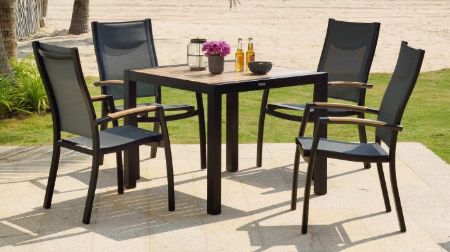 Picture of Panama 4 Seater Weathernet 88cm Square Dining Set