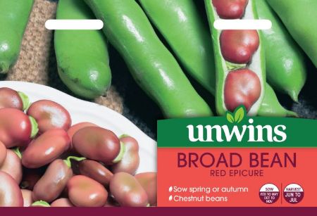 Picture of Unwins Broad Bean Red Epicure  Pea & Bean