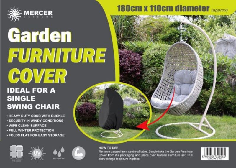 Topline Doyles.Garden Furniture Cover Single Swing Egg Chair