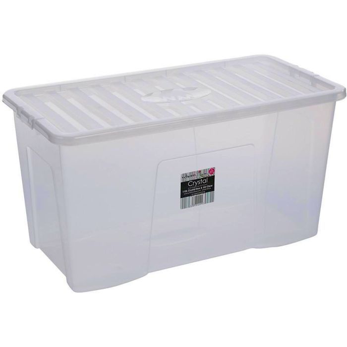 Picture of 110Ltr Crystal Box & Lid Clear