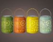 Picture of Solar Lantern Metal (4 assorted colours)