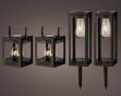 Picture of Solar Light Metal set of 4 - Black
