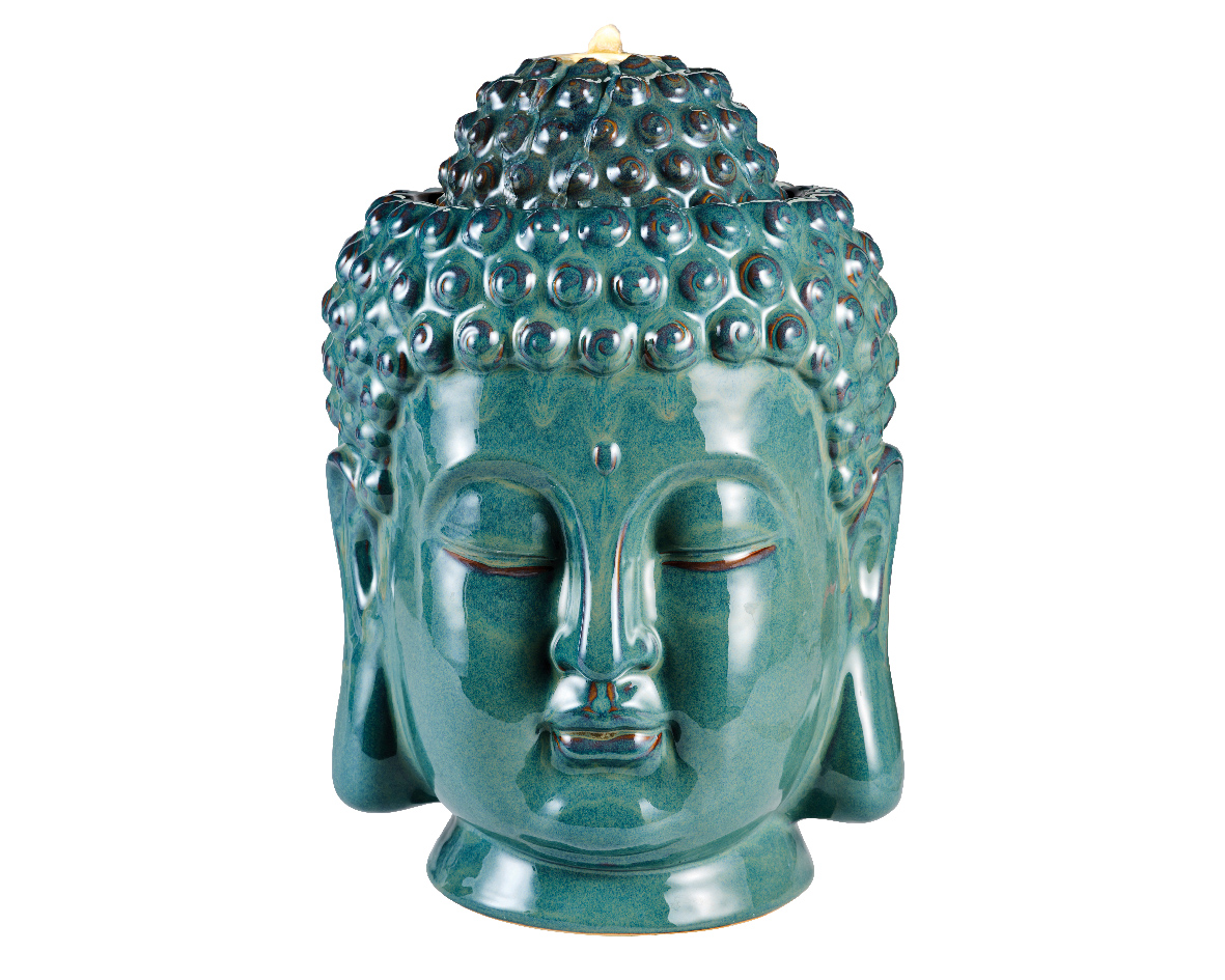 Picture of Fountain Buddha Head Green