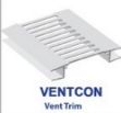 Picture of PVC Vent Trim, 5M length, Colour: Brown