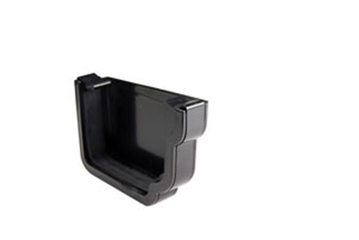 Picture of Ogee Gutter External Stopend R/H Black