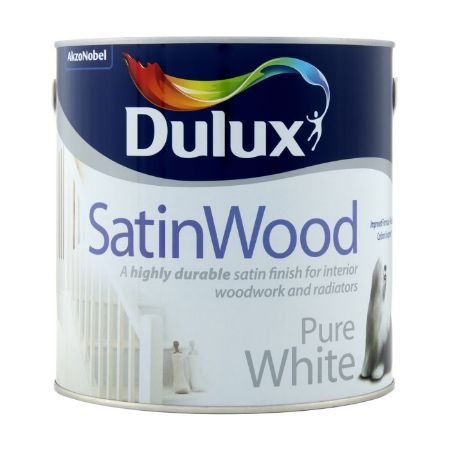 Picture of 2.5l Dulux Satinwood Pure Brilliant White