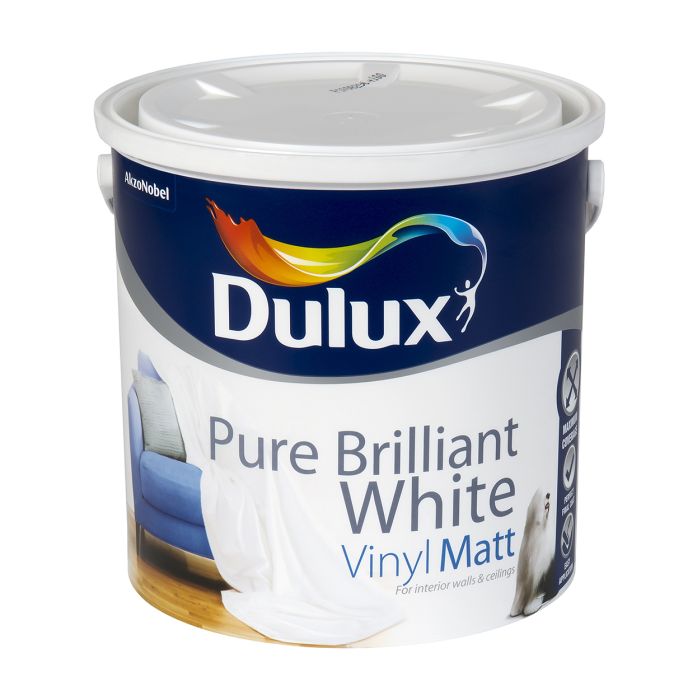 Picture of 2.5l Dulux Vinyl Matt Pure Brilliant White