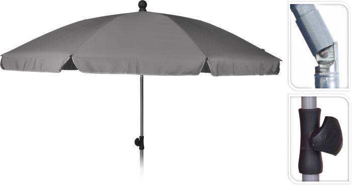 Picture of Beach Umbrella 200cm Diameter Grey