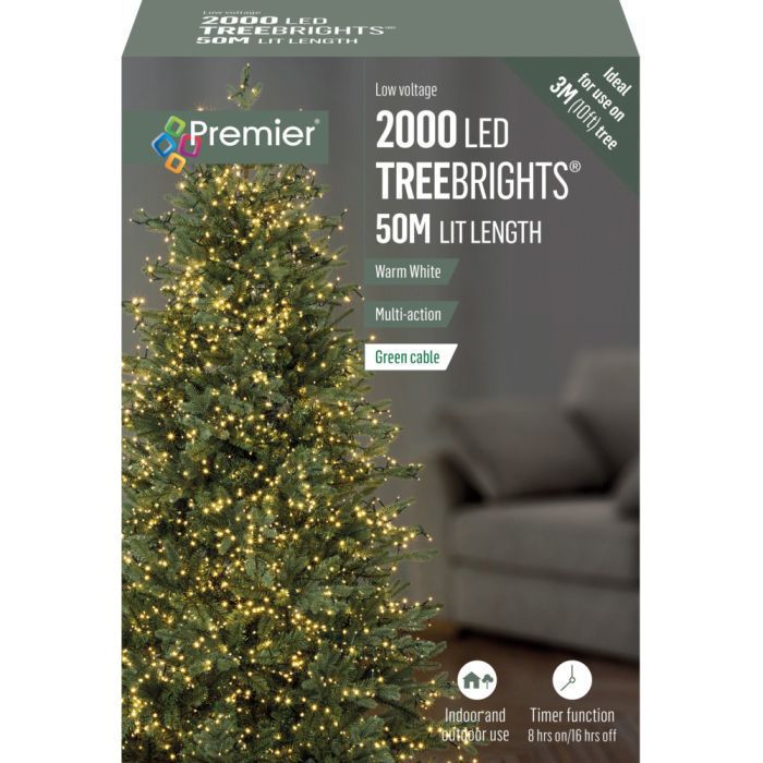Picture of 2000 LED Multi-Action Treebrights with Timer - Warm White
