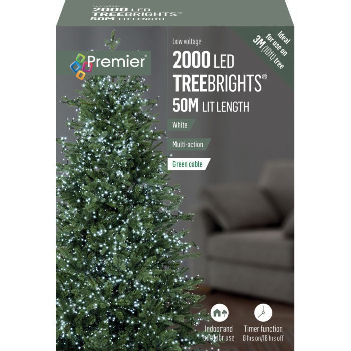 Picture of 2000 LED Multi-Action Treebrights with Timer - White