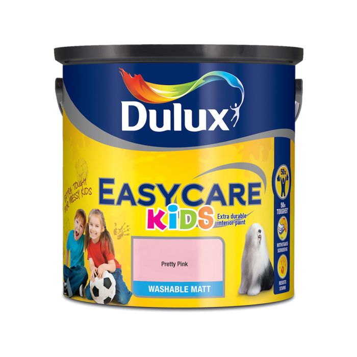 Picture of 2.5lt Dulux Easycare Kids Pretty Pink