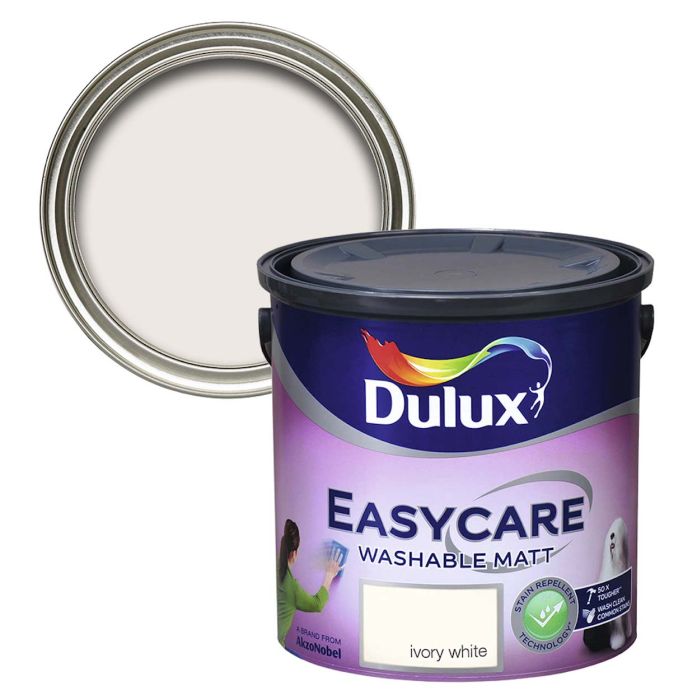 Picture of 2.5ltr Dulux Easycare Washable Matt Ivory White