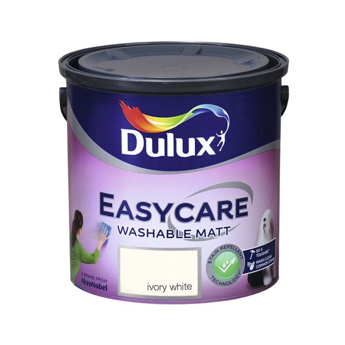 Picture of 2.5ltr Dulux Easycare Washable Matt Ivory White