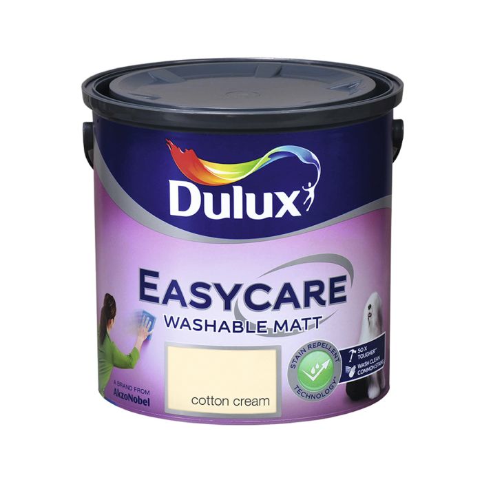 Picture of 2.5ltr Dulux Easycare Washable Matt Cotton Cream