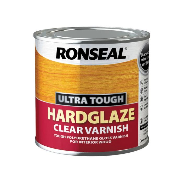 Picture of Ronseal 250ML  Ultra Tough Satincoat Varnish Clear