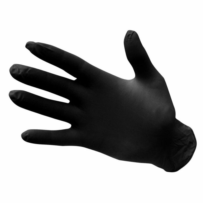 Picture of Portwest - Powder Free Nitrile  Disposable Glove - Black, Size: Med, A925BKRM