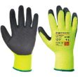 Picture of Portwest - Thermal Grip Glove - Latex - Black, Size: Med, A140BKRM