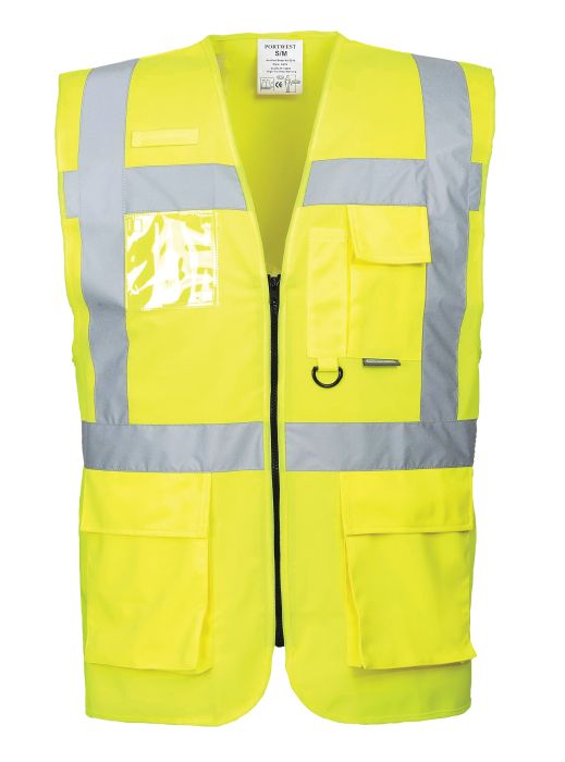 Picture of Portwest - Yellow Berlin Executive Vest ,Size: XXXL , S476YERXXXL 