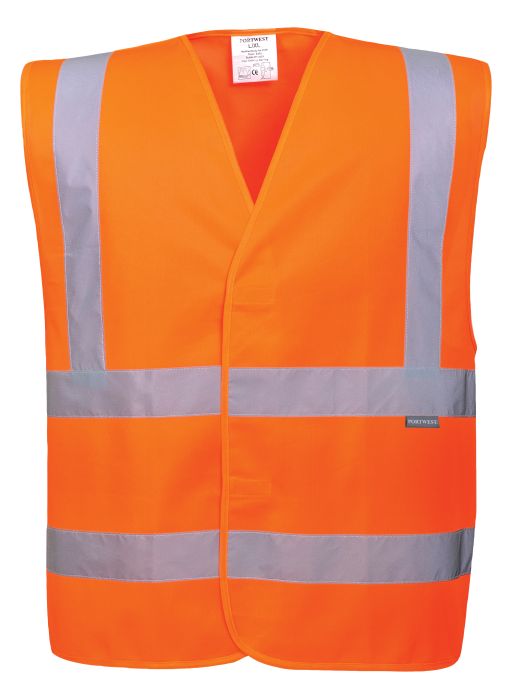 Picture of Portwest - Hi Vis Two Band & Brace Vest  ,Size: LRG / XL , C470 