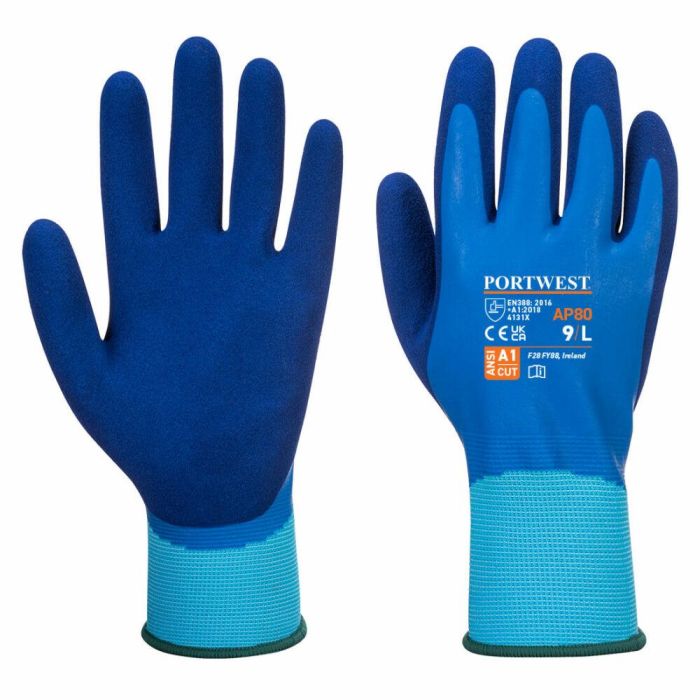 Picture of Portwest - Liquid Pro Glove - Blue, Size: Med, AP80