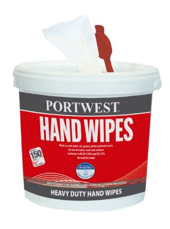 Picture of Portwest - 150pk Hand Wipes Heavy Duty , IW10 