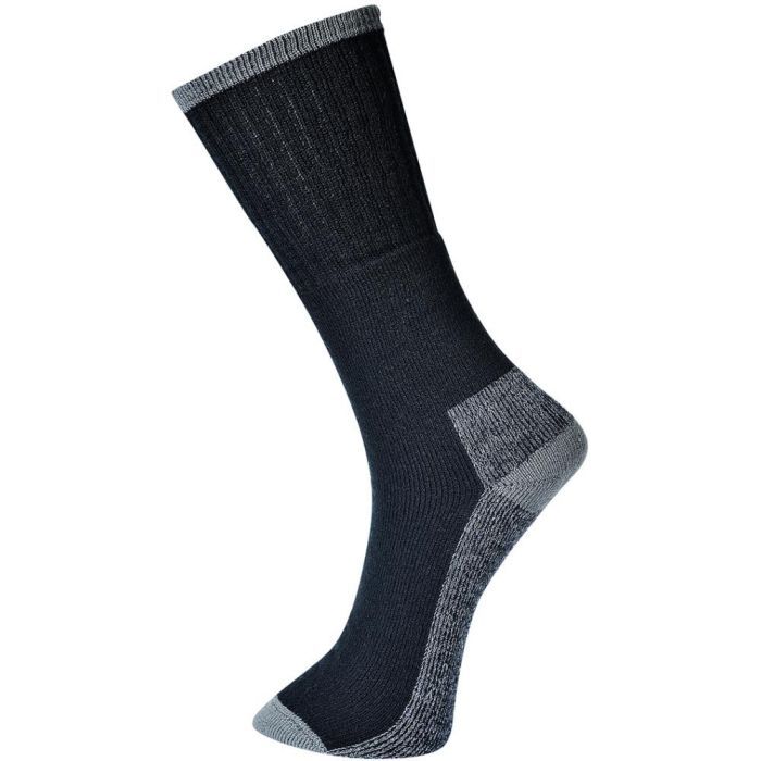 Picture of Portwest - Work Sock - Triple Pack - Black, Size: 39-43 ,  SK33BKR39-43