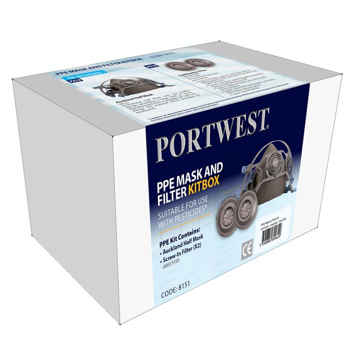 Picture of Portwest - Ppe Mask And Filter Kit Box , 8151ASSONE