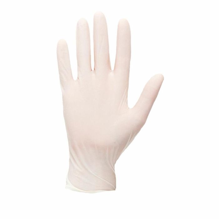Picture of Portwest - Powdered Latex Disposable Glove - White, Size: Large, A910WHRL