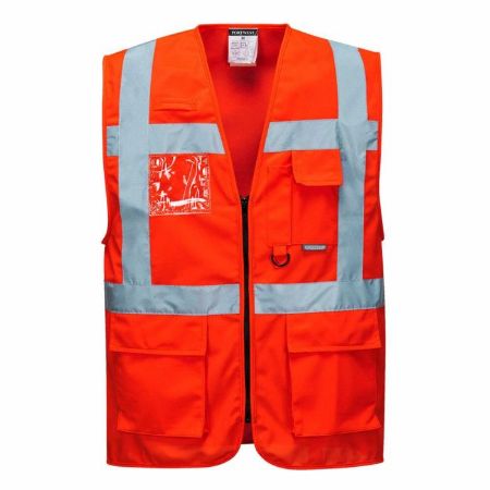 Picture of Portwest  - Berlin Executive Vest - Red, Size: Med, S476RERM