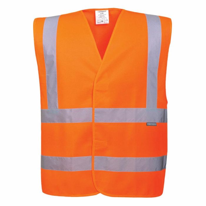 Picture of Portwest  - Hi-Vis Two Band & Brace Vest - Orange, Size: Sma/Med, C470ORRS/M