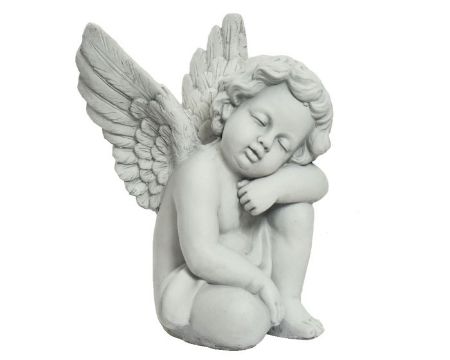 Picture of Cherub Statue Polymagnesium Angel