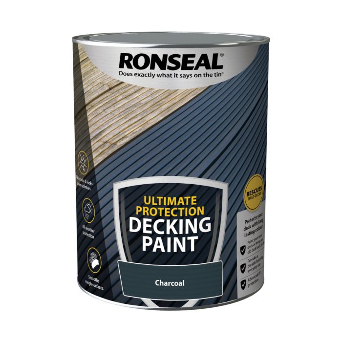 Picture of Ronseal 5ltr Ultimate Protection Decking Paint Charcoal