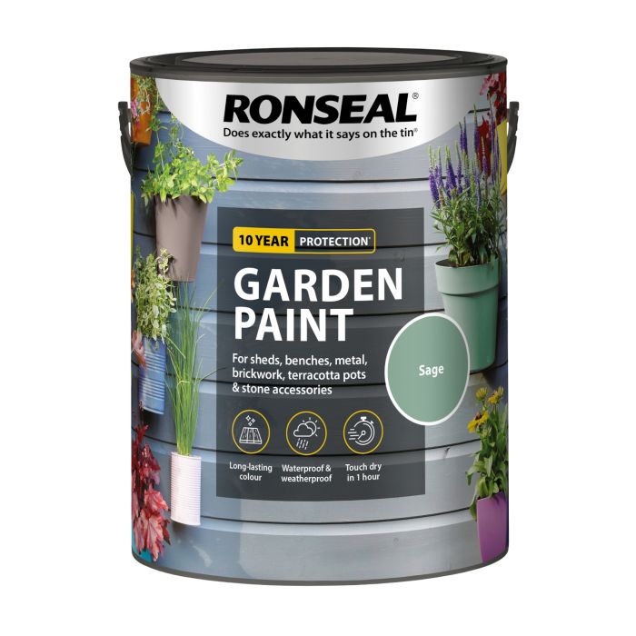 Picture of Ronseal 5ltr  Garden Paint Sage