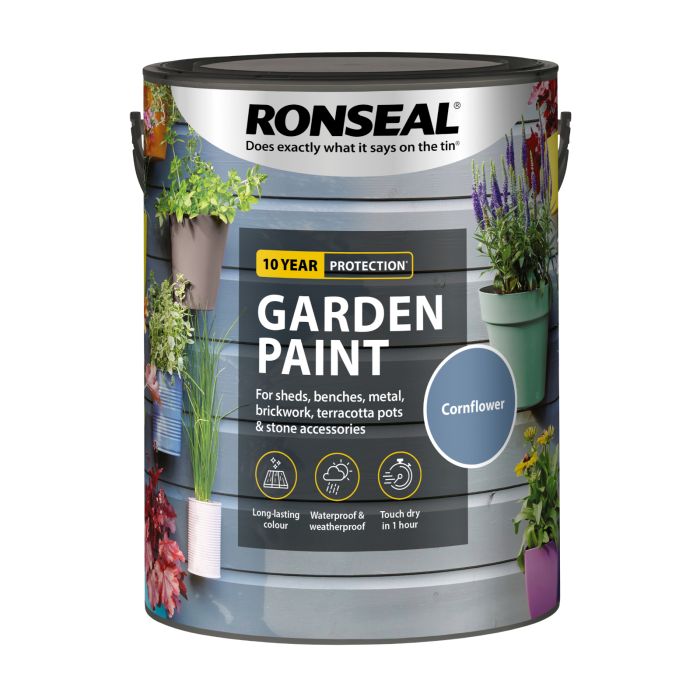 Picture of Ronseal 5ltr  Garden Paint Cornflower