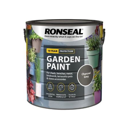 Picture of Ronseal 2.5ltr  Garden Paint Charcoal Grey