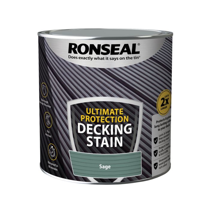 Picture of Ronseal 2.5ltr Ultimate Protecton Deck Stain Sage