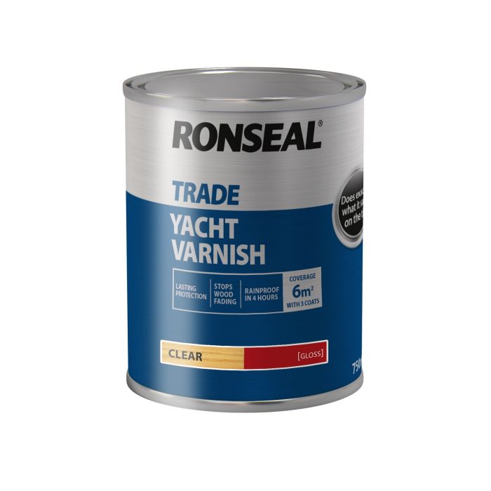 Picture of Ronseal 750ml Trade Yacht Varnish Gloss Clear