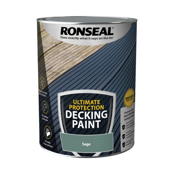 Picture of Ronseal 5ltr Ultimate Protection Decking Paint Sage