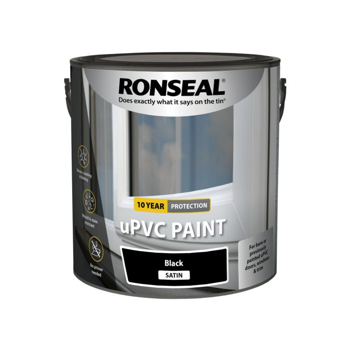 Picture of Ronseal 2.5ltr  Upvc Paint Black Satin