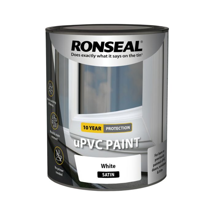 Picture of Ronseal 750ml Upvc Paint White Satin