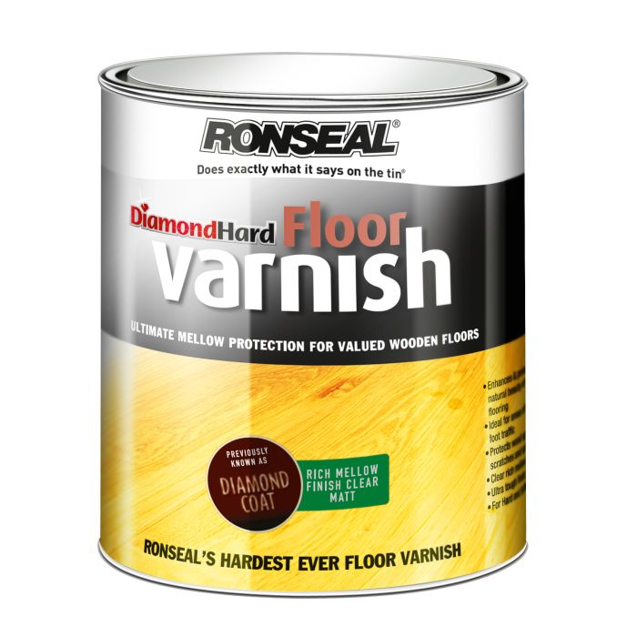 Picture of Ronseal 5ltr Diamond Hard Floor Varnish Matt Clear