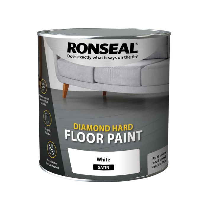 Picture of Ronseal 2.5ltr  Diamond Hard White Floor Paint
