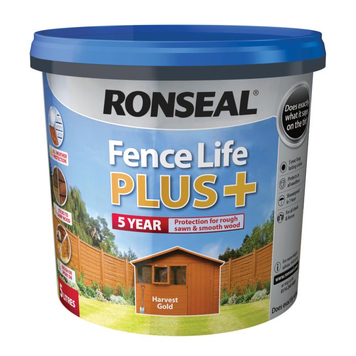 Picture of Ronseal 5ltr Fencelife Plus Harvest Gold