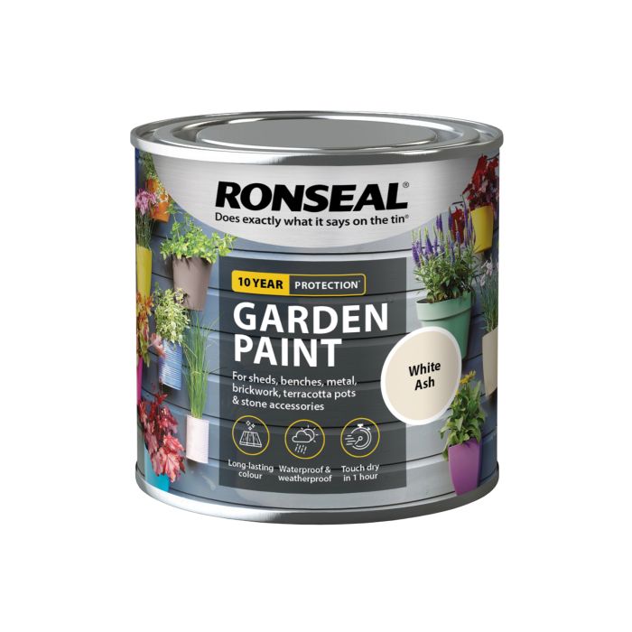 Picture of Ronseal 250ml  Garden Paint White Ash