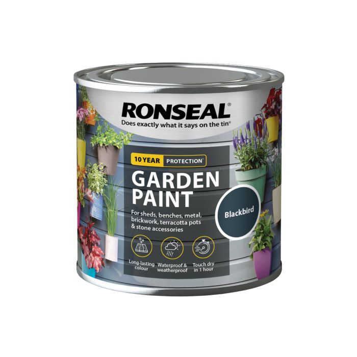 Picture of Ronseal 250ml  Garden Paint Blackbird