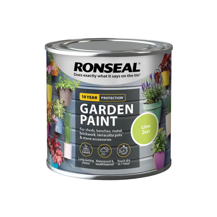 Picture of Ronseal 250ml  Garden Paint Lime Zest