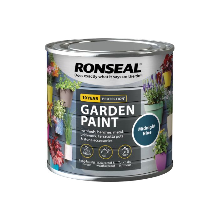 Picture of Ronseal 250ml  Garden Paint Midnight Blue